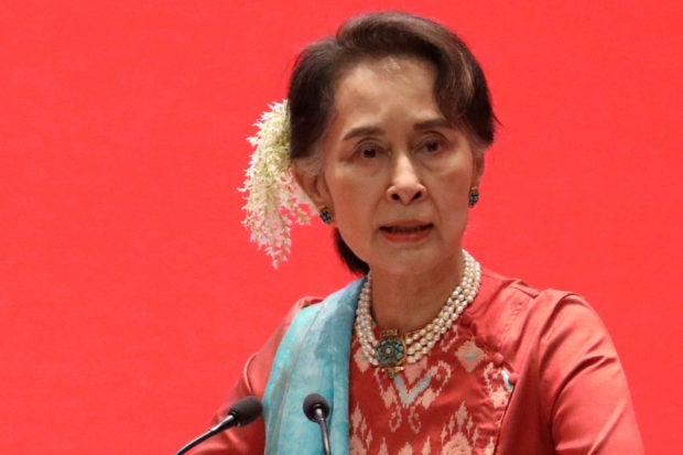 Myanmar's State Counsellor Aung San Suu Kyi attends Invest Myanmar in Naypyitaw, Myanmar, January 28, 2019. 