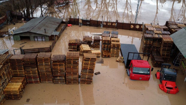 Heavy rains in Santiago