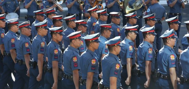 The photo shows the police force and the DILG is eyeing a review of investigators' training and selection process stressing the need for them to be well-versed in criminal law