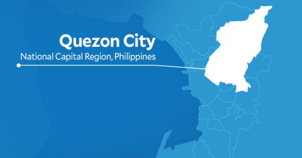 Quezon City map STORY: LPG tanker stuck under Edsa footbridge