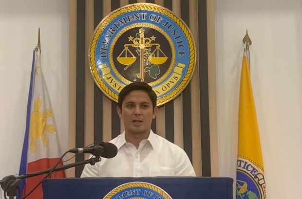 DOJ Assistant Secretary and Spokesperson Jose Dominic Clavano confirms detainee Jad Dera and six NBI security personnel were arrested Tuesday evening for sneaking out of detention. Photo by Tetch Torres-Tupas/INQUIRER.net